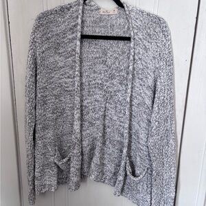 Hollister Gray Open-Front Women's Sweater